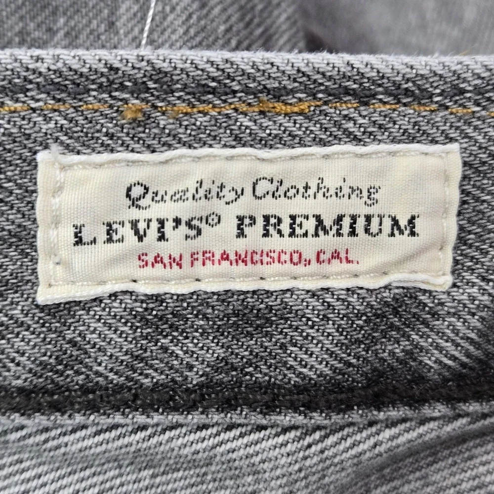 Levi's 551 z Men Jeans 32X34‎ Gray Denim Premium Authentic Straight Fit 30